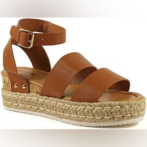 Cozzy Girl Espadrille Wedges - Size 6.5 - G50-19